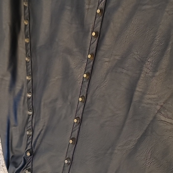 Faux Leather Skirt - Picture 2 of 3